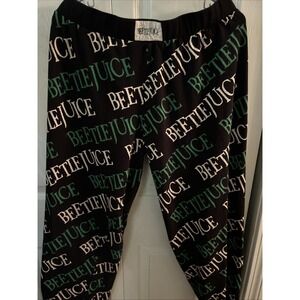 Beetlejuice Lounge Pants Pajama Bottoms Women's 10/12
